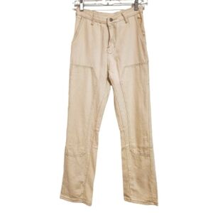 Solado Cargo Carpenter Jeans Beige Double Knee X Small